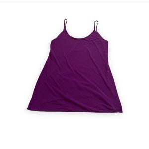 Purple nylon tank top